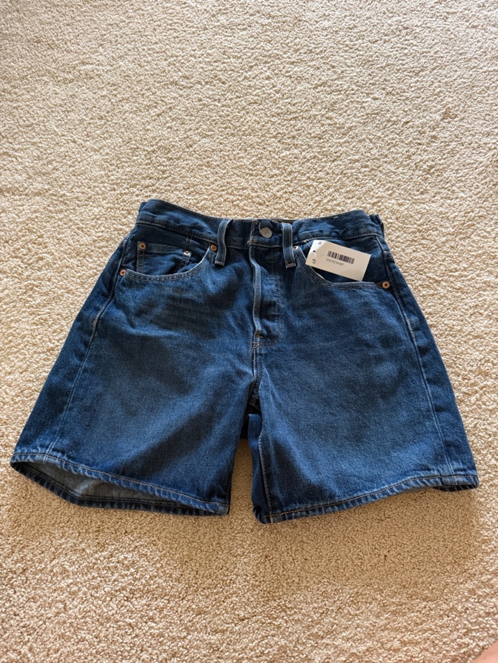 Levi's Dark Blue Denim Jean Shorts